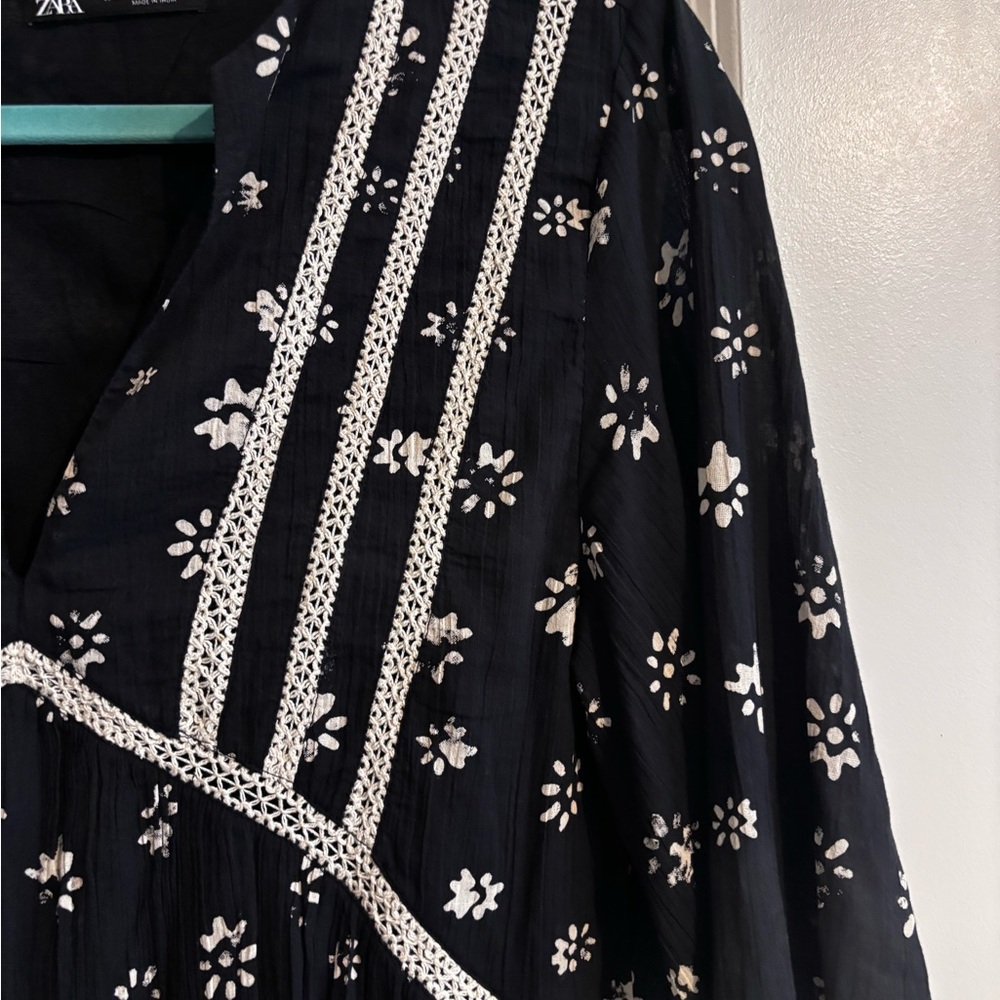 Zara Black Dress Size Medium - Picture 3 of 5